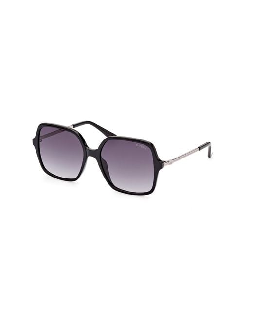 Guess Black Gu7845 01B Sunglasses Injected Squared Normal Shaded