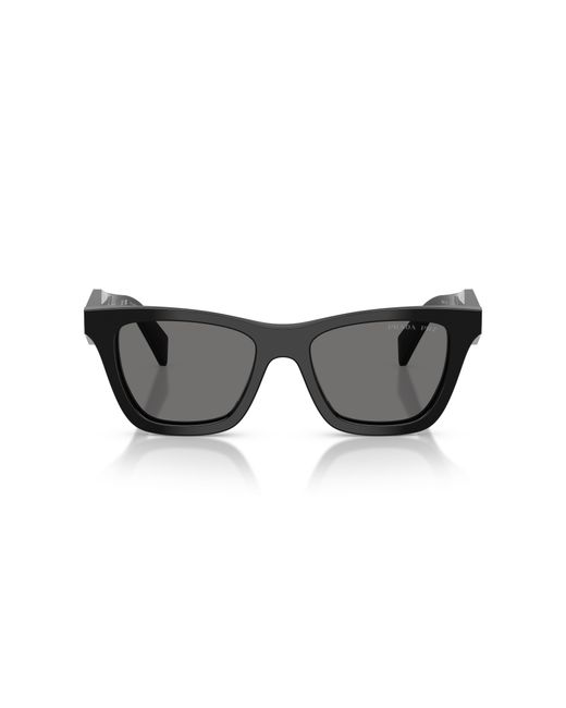 Prada Black Pr C07S 16K90T Sunglasses Acetate Butterfly Polarized
