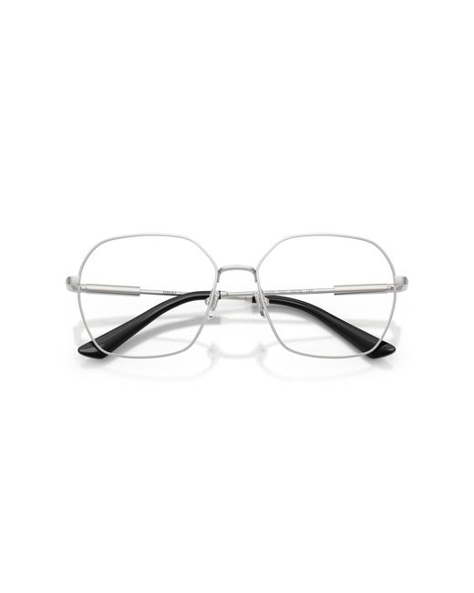 Versace Black Ve1316 1001 Optical Frames Metal Transparent Squared Normal