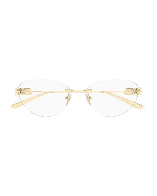 Balenciaga Black Bb0489O 004 Optical Frames Metal Transparent Cat Eye