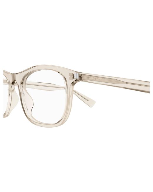 Saint Laurent Black Sl 811 004 Optical Frames Acetate Transparent Squared