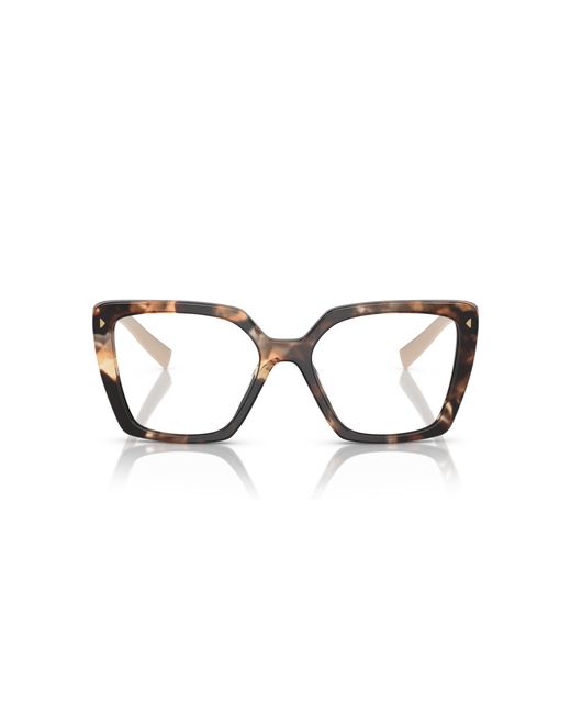 Prada Black Pr 16Zv 07R1O1 Optical Frames Acetate Squared Normal