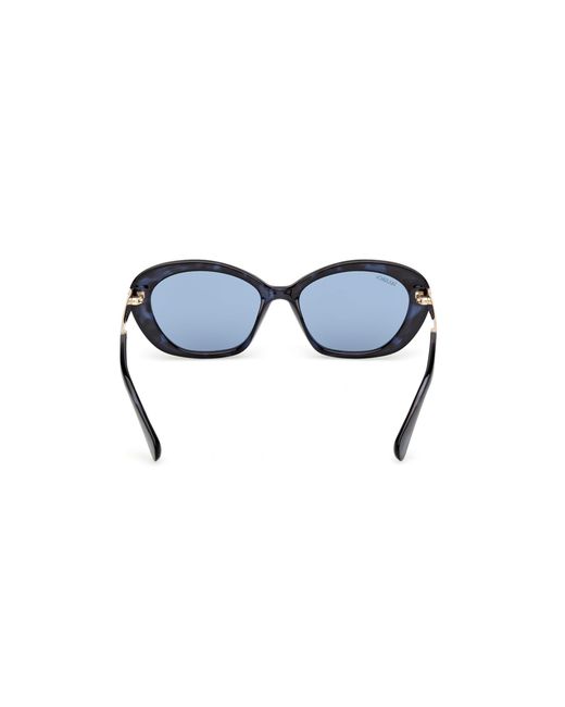 MAX&Co. Black Mo0133 55V Sunglasses Injected Round Normal