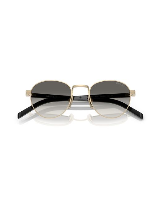 Prada Black Pr B52S Zvn02C Sunglasses Metal Pantos Normal Shaded