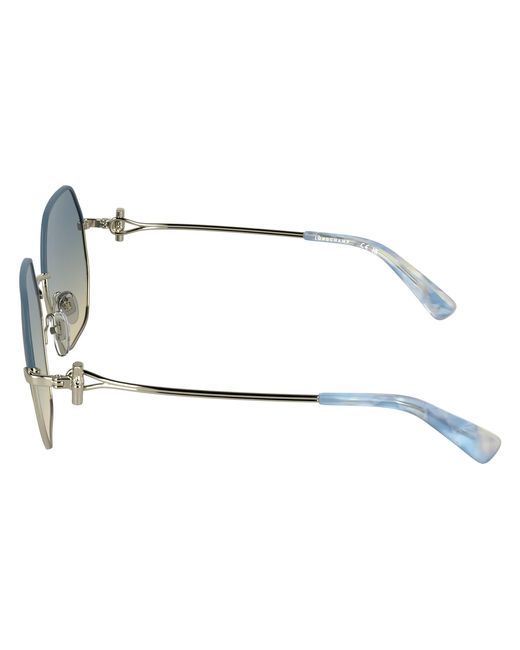 Longchamp Black Lo191S 729 Sunglasses Metal Squared Normal