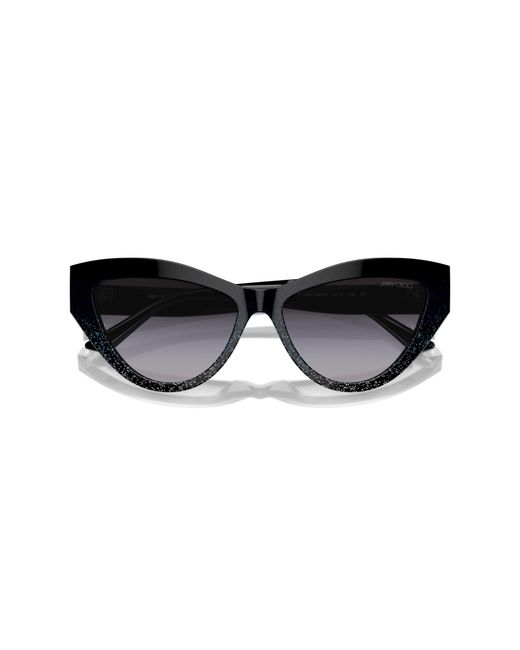 Jimmy Choo Black Jc5004 504587 Sunglasses Acetate Cat Eye Normal Shaded