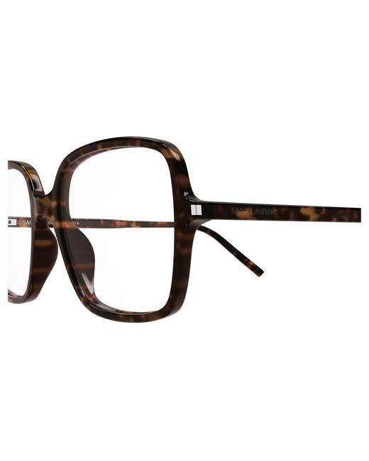 Saint Laurent Black Sl 892 005 Optical Frames Acetate Transparent Squared