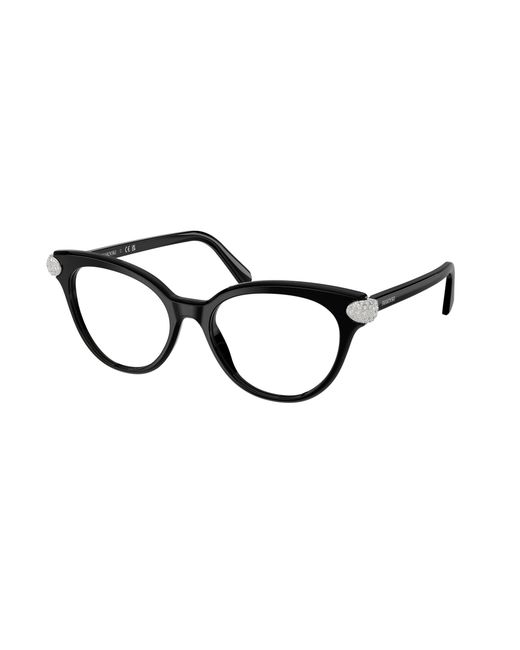 Swarovski Black Sk2046 1001 Optical Frames Acetate Pantos Normal