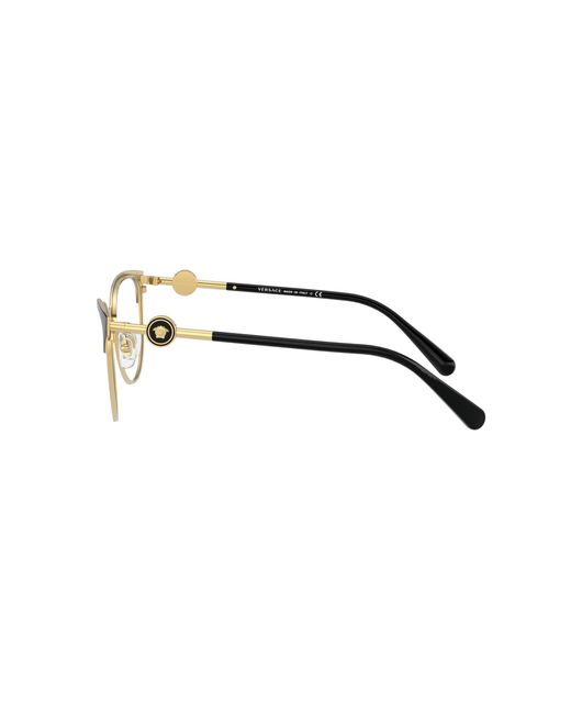 Versace Black Ve1271 1433 Optical Frames Metal Cat Eye Normal