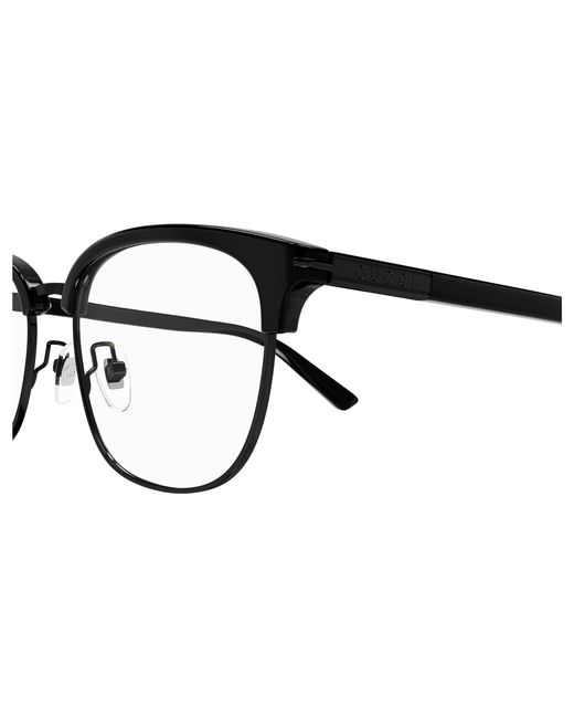 Gucci Black Gg1901Oa 003 Optical Frames Acetate Transparent Round for men
