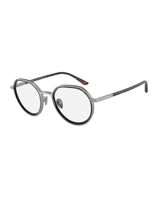 Giorgio Armani Black Ar6144 3045M4 Sunglasses Metal Pantos Photochromatic for men