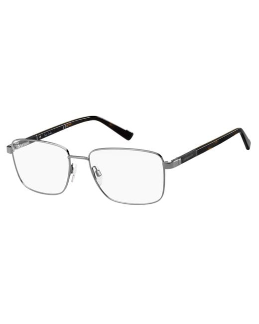 Pierre Cardin Black P.C. 6873 6Lb Optical Frames Steel Squared for men