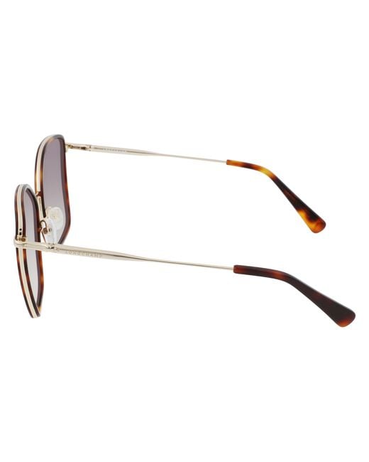 Longchamp Black Lo685S 712 Sunglasses Metal Squared Photochromatic