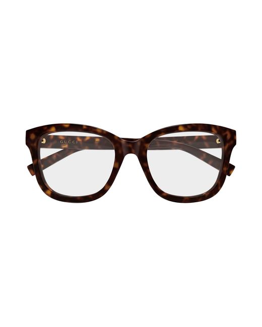 Gucci Black Gg2104O 002 Optical Frames Injected Transparent Squared