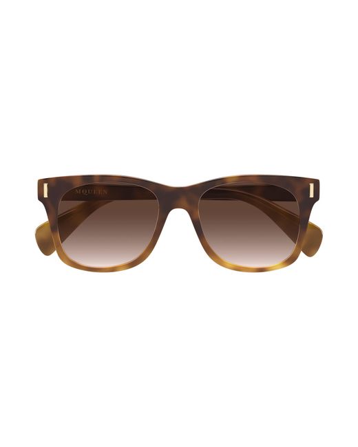 McQueen Black Am0551S 002 Sunglasses Acetate Squared for men