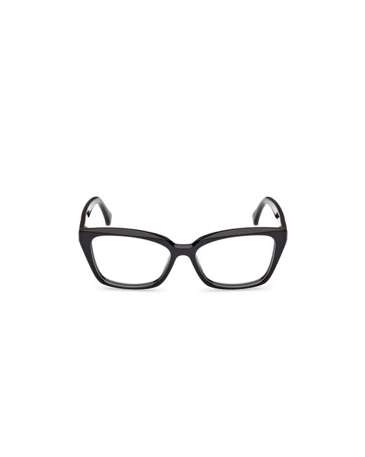 Max Mara Black Mm5232 001 Optical Frames Acetate Cat Eye Normal