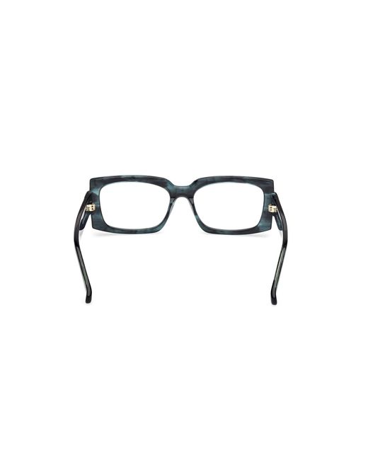 Max Mara Black Mm5189 098 Optical Frames Acetate Squared Normal