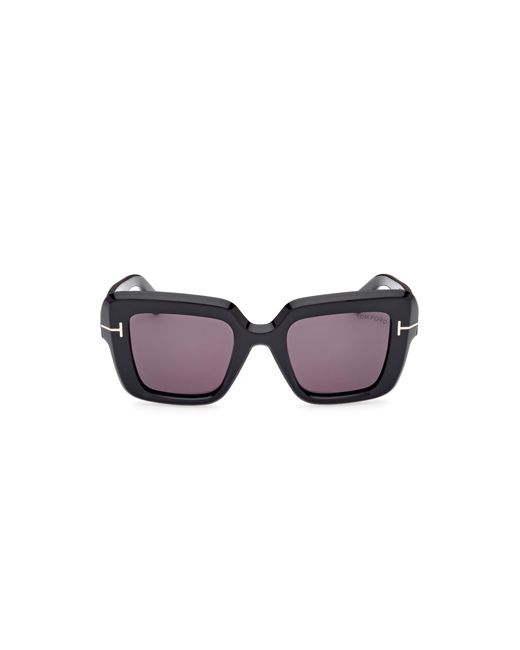 Tom Ford Black Ft1157 Esme 01A Sunglasses Acetate Smoke Squared Normal