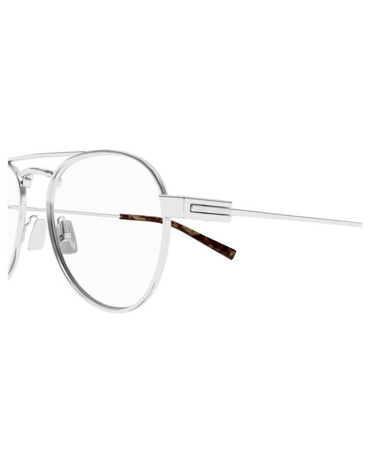 Saint Laurent Black Sl 708 Opt 002 Optical Frames Metal Transparent Round