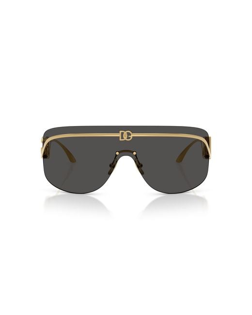 Dolce & Gabbana Black Dolce & Gabbana Dg2320 Shield Sunglasses
