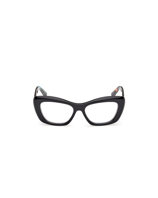 Emilio Pucci Black Ep5273 005 Optical Frames Acetate Round Normal