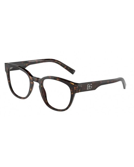 Dolce & Gabbana Black Dg3350 502 Optical Frames Acetate Pantos for men