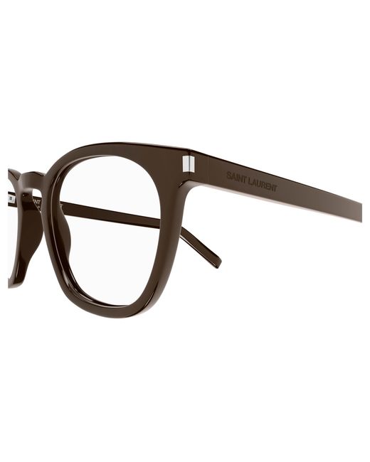 Saint Laurent Black Sl 28 Opt 009 Optical Frames Acetate Transparent Round