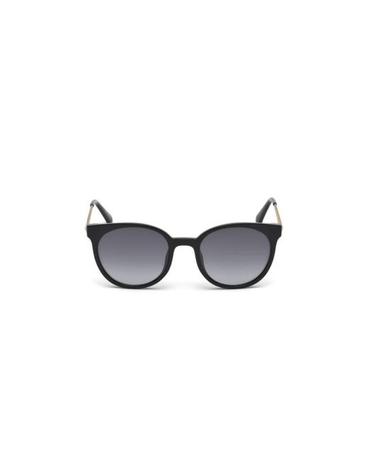 Guess Black Gu7503 01A Sunglasses Injected Round Normal