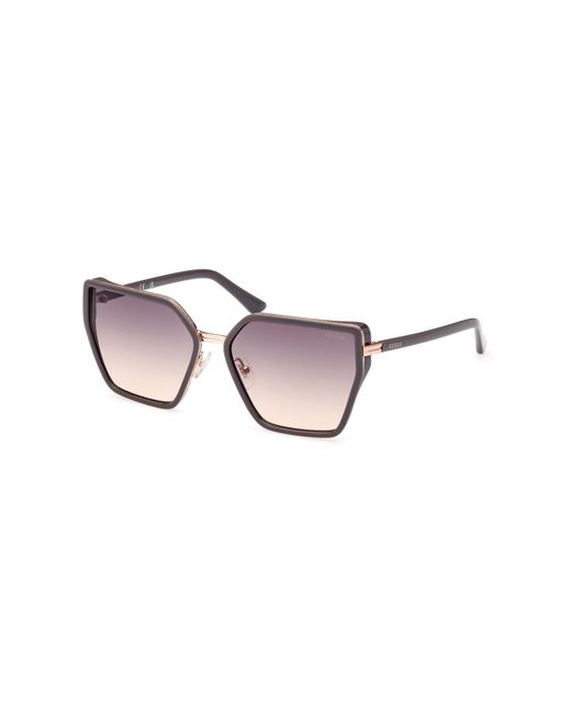 Guess Black Gu7871 20B Sunglasses Injected Butterfly Normal Shaded