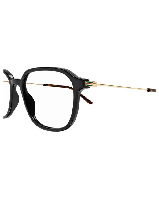 Gucci Black Gg1577O 005 Optical Frames Acetate Transparent Squared for men