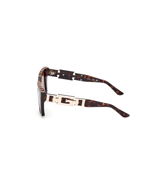 Guess Black Gu7915 52E Sunglasses Injected Squared Normal