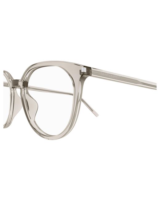 Saint Laurent Black Sl 681/F 003 Optical Frames Acetate Transparent Round