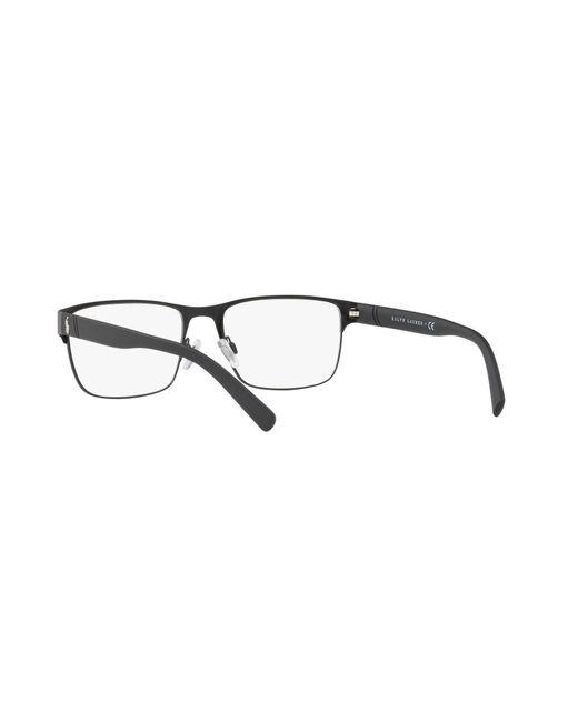 Polo Ralph Lauren Black Ph1175 9038 Optical Frames Metal Squared Normal for men