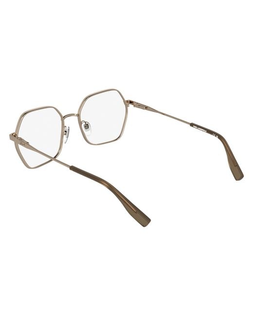 Karl Lagerfeld Black Kl363 770 Optical Frames Metal Squared Normal