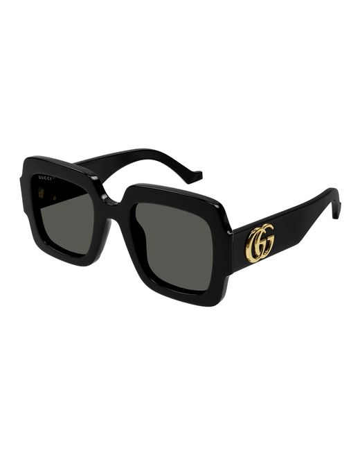 Gucci Black Gg1547S 001 Sunglasses Acetate Squared