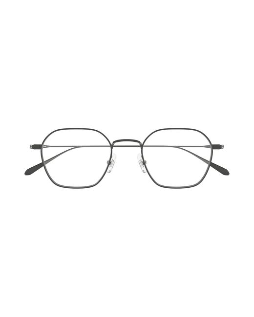 Montblanc Black Mb0472O 003 Optical Frames Metal Transparent Geometric for men