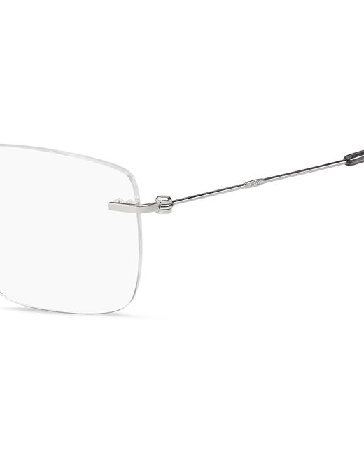 Boss Black Boss 1706/F 010 Optical Frames Metal Squared Normal for men