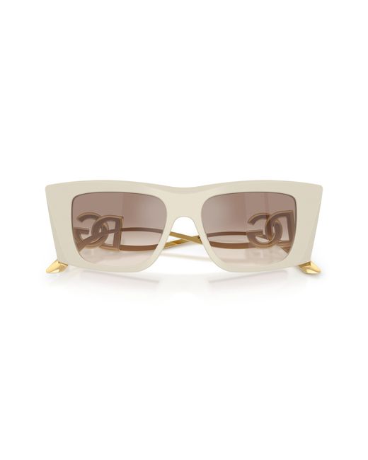 Dolce & Gabbana Black Dg4510 331294 Sunglasses Acetate Cat Eye Mirrored Shaded