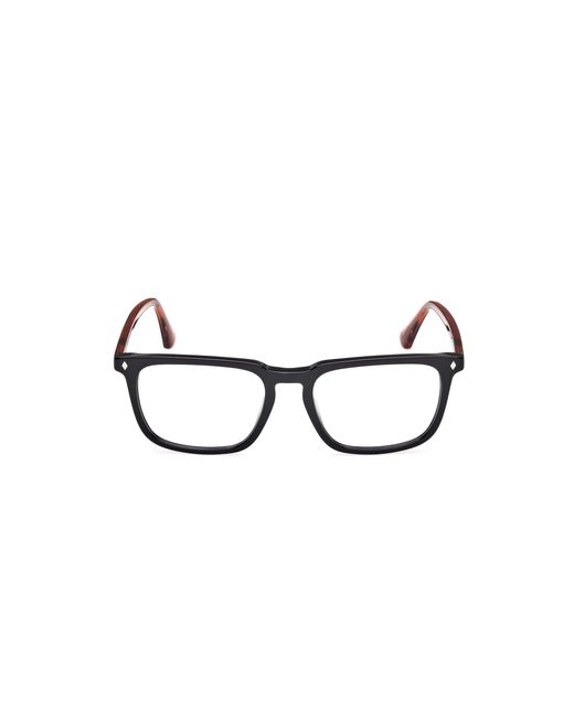 Web Black We5430 002 Optical Frames Acetate Squared Normal for men