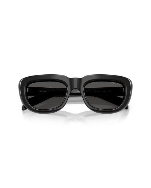 Prada Black Pr D07S 16K08Z Sunglasses Acetate Squared Normal