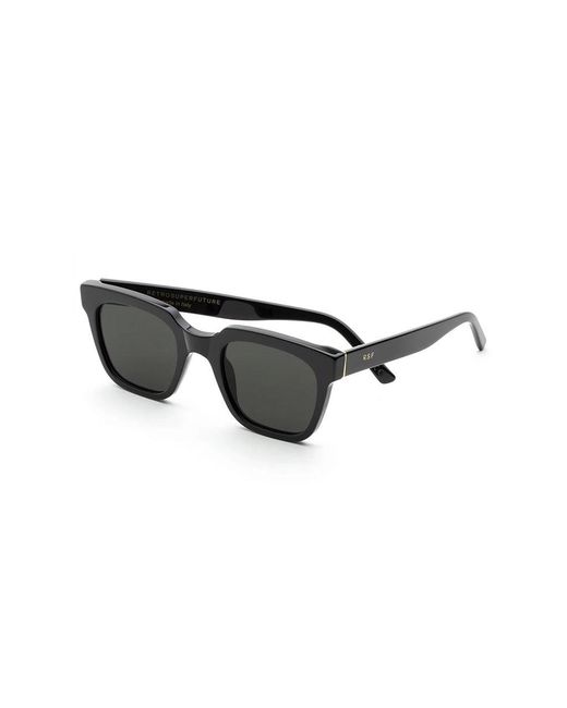 Retrosuperfuture Black Oqu Giusto Sunglasses Acetate Squared Normal