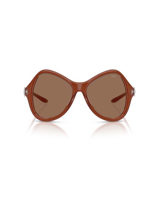 DIESEL Brown Dl3010U 203373 Sunglasses Injected Cat Eye Normal