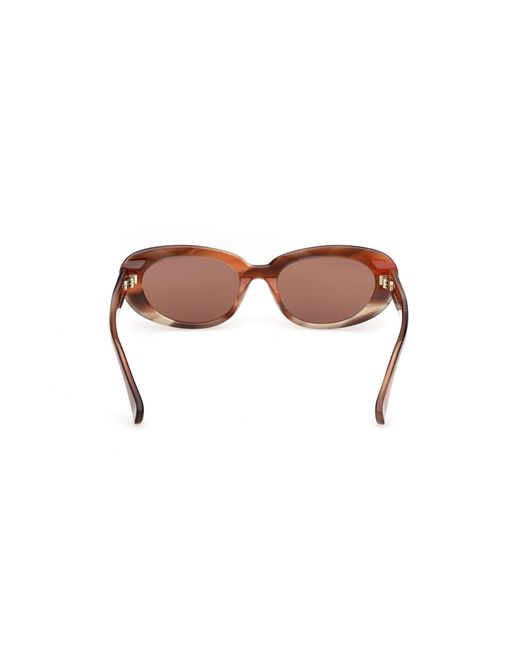 Max Mara Black Mm0196 68E Sunglasses Acetate Round Normal