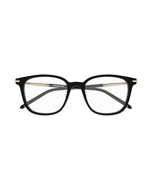 Montblanc Black Mb0247Ok 004 Optical Frames Acetate Squared for men