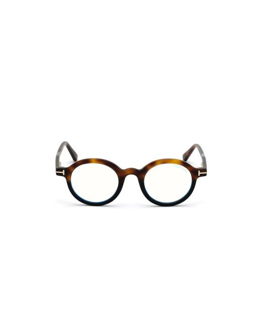 Tom Ford Black Ft5664-B 056 Optical Frames Acetate Round Normal