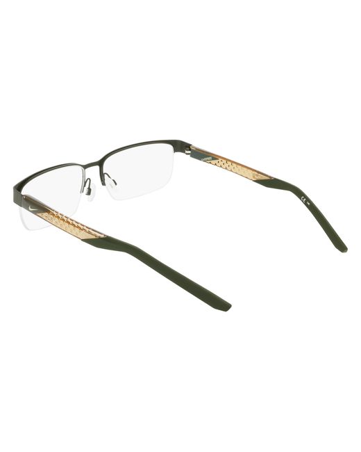 Nike Black 8184 302 Optical Frames Metal Squared Normal for men