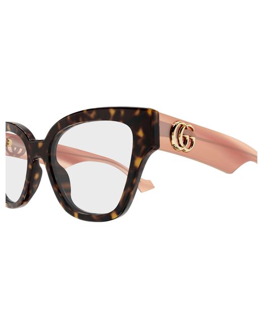 Gucci Black Gg1424O 014 Optical Frames Acetate Transparent Round