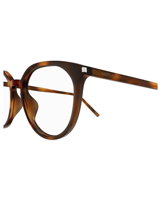Saint Laurent Black Sl 681/F 002 Optical Frames Acetate Transparent Round