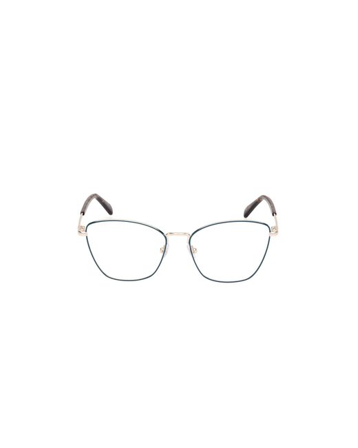 Emilio Pucci Black Ep5243 092 Optical Frames Metal Squared Normal