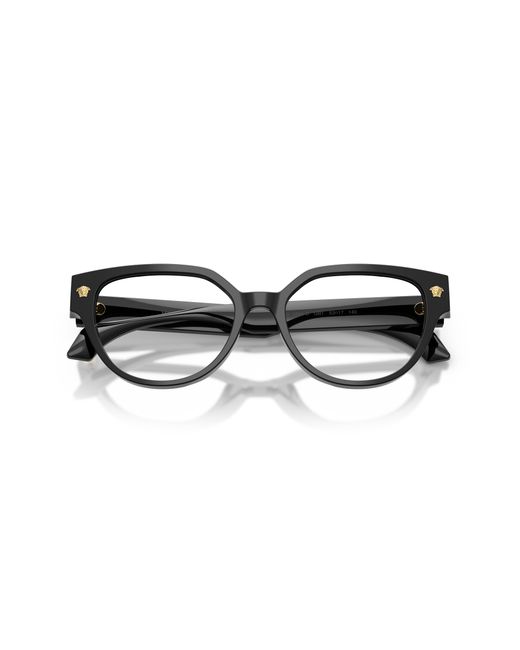 Versace Black Ve3394D Gb1 Optical Frames Acetate Transparent Cat Eye Normal